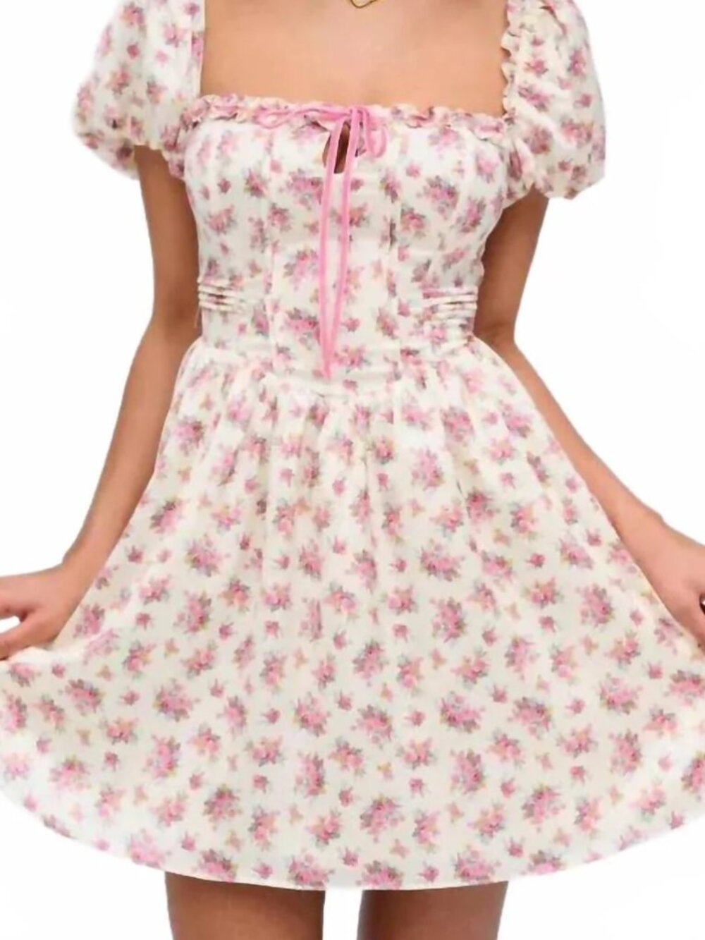 FOR LOVE & LEMONS Etienne Mini Dress Size S NWT $250 - Picture 7 of 14